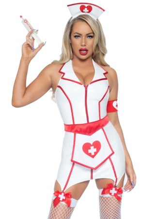 Leg Avenue przebranie pielęgniarki Vinyl Er Hottie Dress M