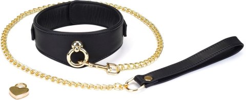 Liebe Seele obróżka ze smyczą Dark Secret Curved Collar