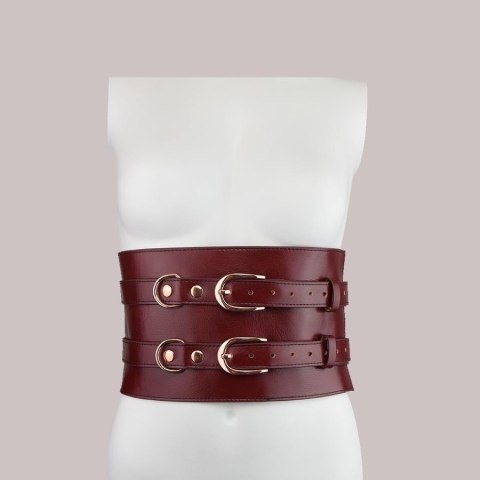 Liebe Seele pas do krępowania Wine Red Waist Cuff L Size