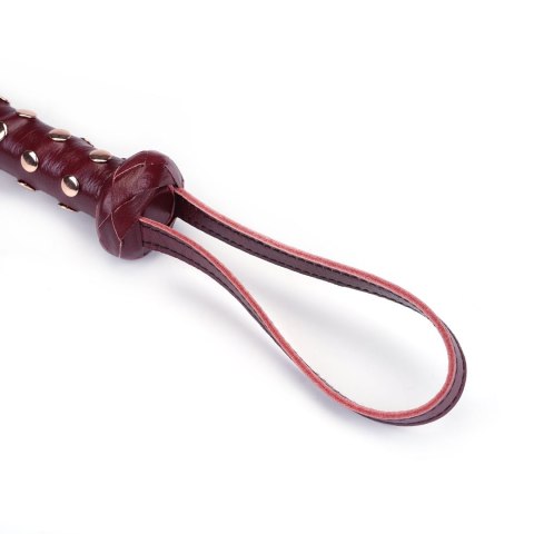 Liebe Seele pejcz Wine Red Deluxe Cow Leather Heavy Flogger