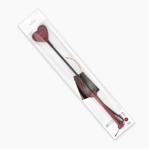 Liebe Seele szpicruta Wine Red Rding Crop with Heart-Shape Tip