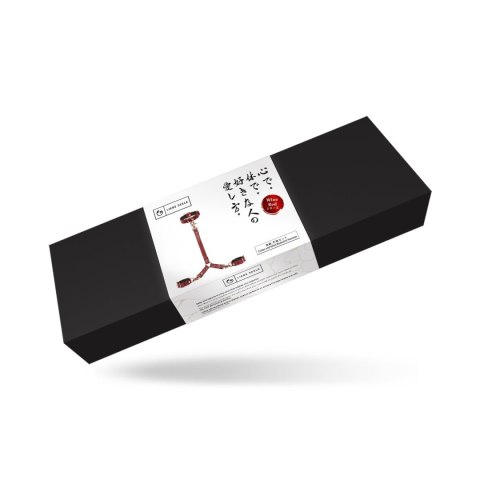 Liebe Seele uprząż Wine Red Collar and Wrist Restraint Harness
