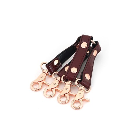 Liebe Seele uprząż bondage Wine Red Hogtie