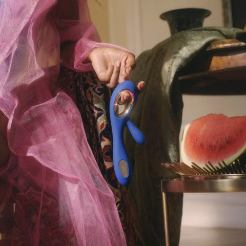 LELO Wibrator Króliczek Soraya Wave niebieski granatowy