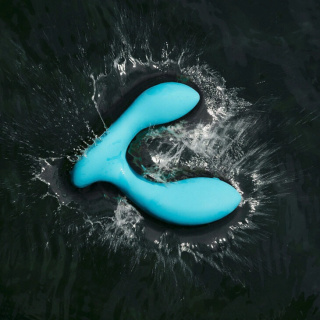 LELO Wibrator Prostaty Hugo z pilotem niebieski