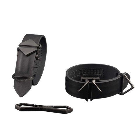 LOCKINK kajdanki Ankle and Wrist Cuffs Set Black