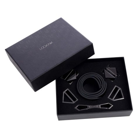LOCKINK kajdanki Ankle and Wrist Cuffs Set Black