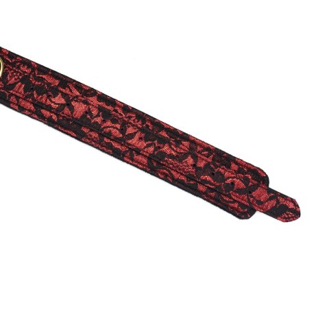 Liebe Seele Victorian Garden Lace and Velvet Thigh Cuffs M/L