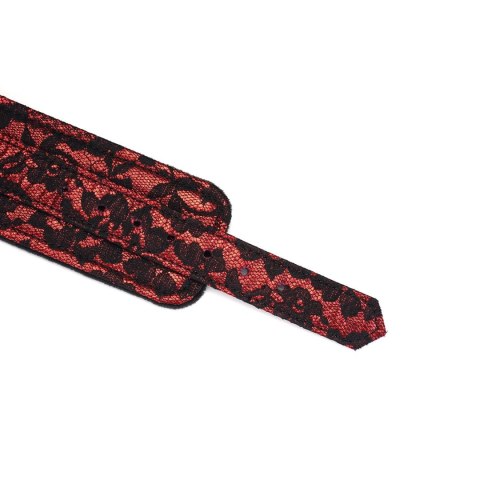 Liebe Seele kajdanki Victorian Garden Lace and Velvet Ankle Cuffs