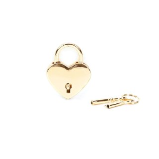 Liebe Seele kłódka Gold Heart Shape Padlock (2pcs a set)