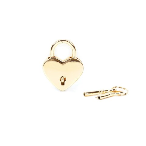 Liebe Seele kłódka Gold Heart Shape Padlock (2pcs a set)