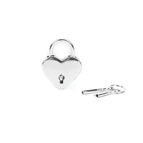 Liebe Seele kłódka Silver Heart Shape Padlock (2pcs a set)