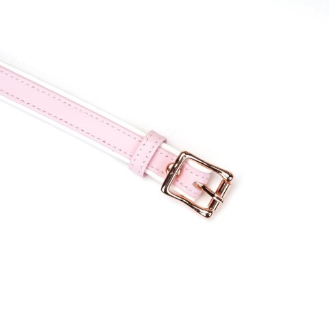Liebe Seele maska White & Pink FairyGoat Leather Blindfold
