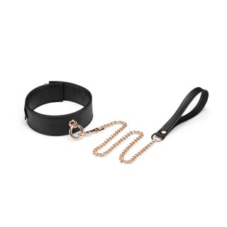 Liebe Seele obróżka Black Organosilicon Collar with Leash