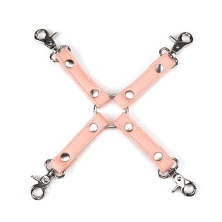 Liebe Seele uprząż Bondage Pink Organosilicon Hogtie