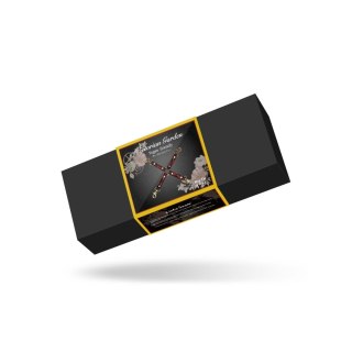 Liebe Seele uprząż Bondage Victorian Garden Lace and PU Hogtie