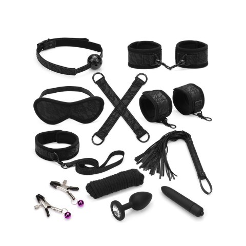 Liebe Seele zetaw Black Lace and Neoprene 11pcs Bondage Kit