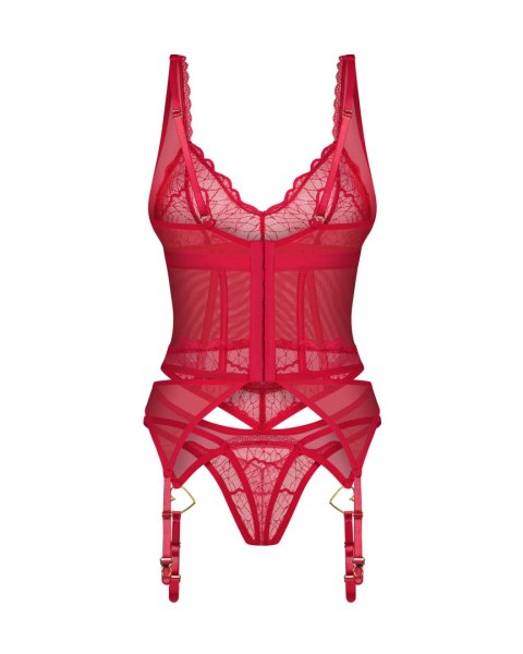 Obsessive komplet bielizny Cupide Desir gorset i stringi S/M
