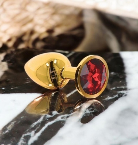 Korek Analny z kryształem rozmiar S złoty Taboom