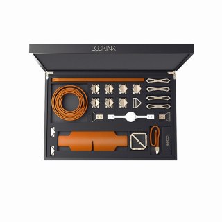 LOCKINK zestaw BDSM Bondage & Restraint Set Brown