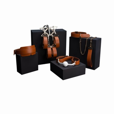 LOCKINK zestaw BDSM Bondage & Restraint Set Brown