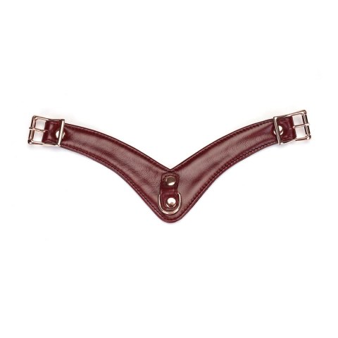 Liebe Seele Wine Red Delux Strap on Forced Orgasm Harness Belt