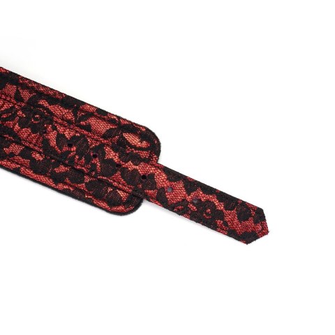 Liebe Seele kajdanki Victorian Garden Lace and Velvet Wrist Cuffs