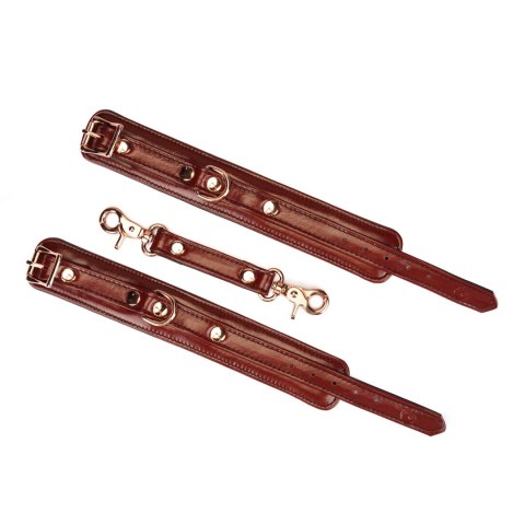 Liebe Seele kajdanki Wine Red Narrow Wrist Cuffs