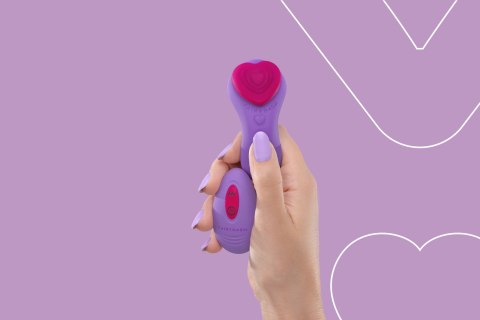 Masażer intymny FairyGasm HeartGem Violet