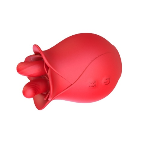 Masażer łechtaczki La Rose z podwójnym języczkiem + wibracje