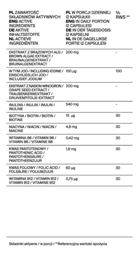 Suplement diety 60 kapsułek Qi-Nu Fat&Carbs Blocker