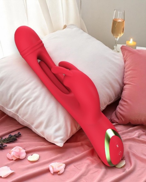 Wibrator Wielofunkcyjny 3w1 Tongue Potrójna Stymulacja 35 funkcji