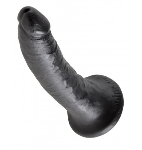 Dildo Sztuczny Penis King Cock rozmiar 7" Black z przyssawką