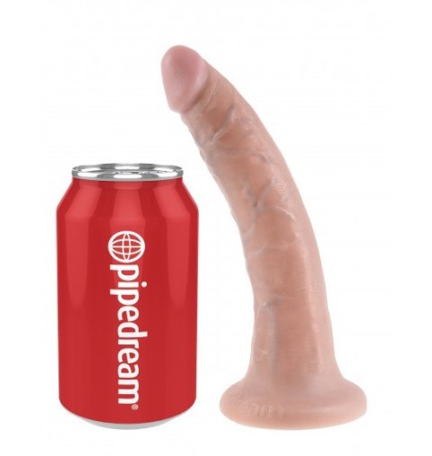 Dildo Sztuczny Penis King Cock rozmiar 7" cielisty z przyssawką