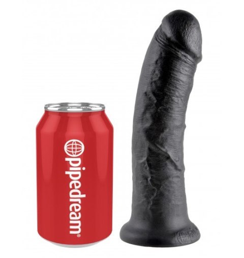 Dildo Sztuczny Penis King Cock 8" Black z przyssawką