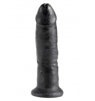 Dildo Sztuczny Penis King Cock 9" Black z przyssawką