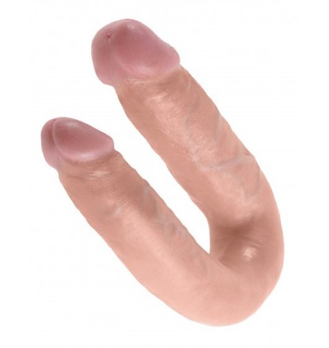 Podwójne Dildo King Cock U-Shaped Medium cieliste