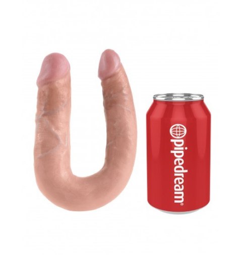 Podwójne Dildo King Cock U-Shaped Medium cieliste