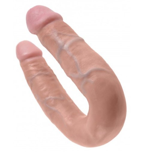 Podwójne Dildo King Cock U-Shaped Medium cieliste