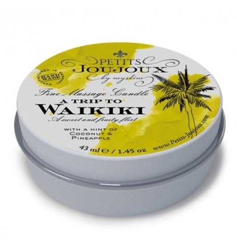 Petits Joujoux Fine Massage Candles - A trip to Waikiki Beach (33 g)