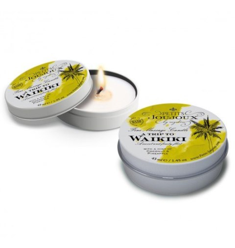 Petits Joujoux Fine Massage Candles - A trip to Waikiki Beach (33 g)