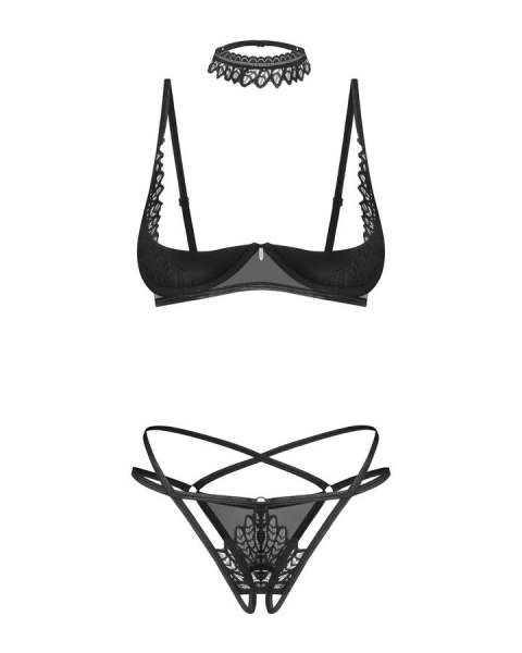 Donarella komplet 3-częściowy otwarty M/L Obsessive