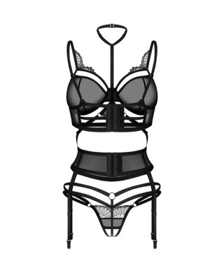 Komplet 3-częściowy Premisis Black S/M Obsessive Premium