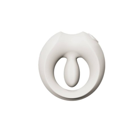 Pierścień erekcyjny ze stymulatorem Apis Ivory White Zalo