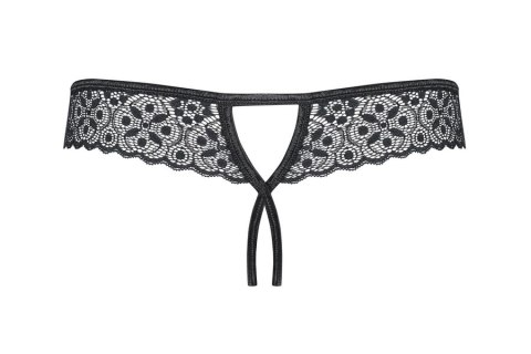 Shibu stringi otwarte czarne L/XL Obsessive