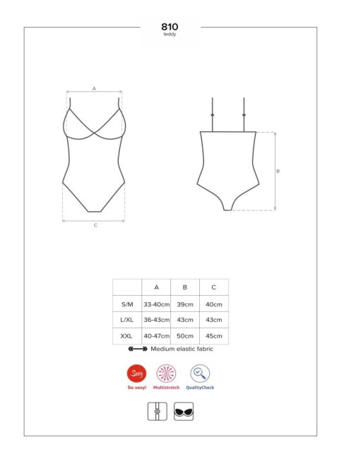 810-Ted-1 Body Czarne S/M Obsessive