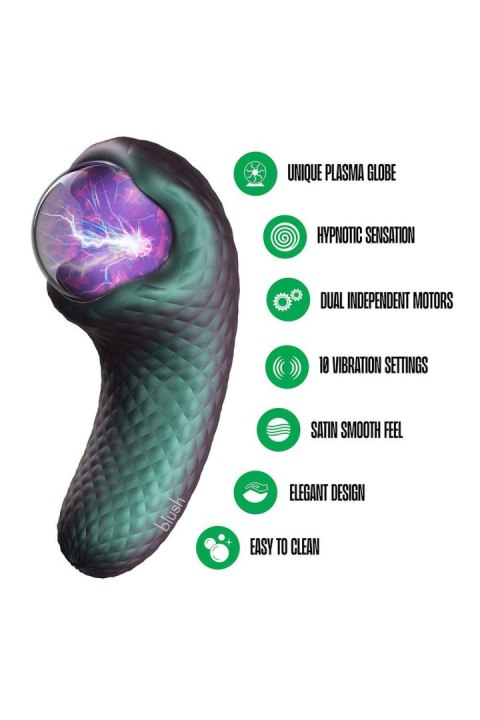 Enchanted Serpent Mystical Plasma Globe Dark Millenia Blush