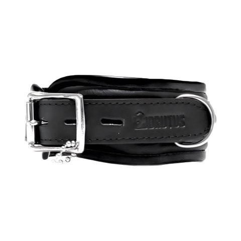 Obroża Leather Collar Black/Black Brutus
