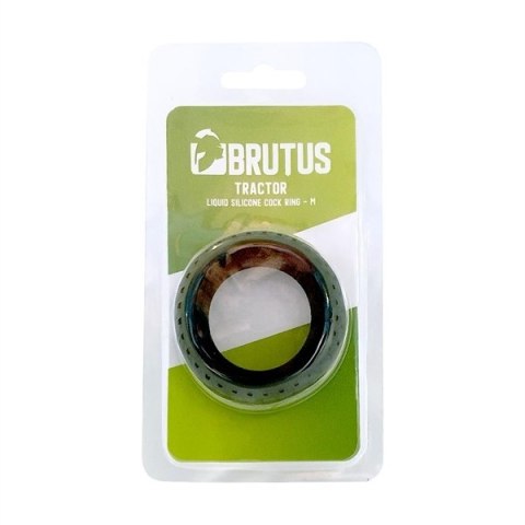 Pierścień erekcyjny Tractor Liquid Silicone Cock Ring Black M Brutus