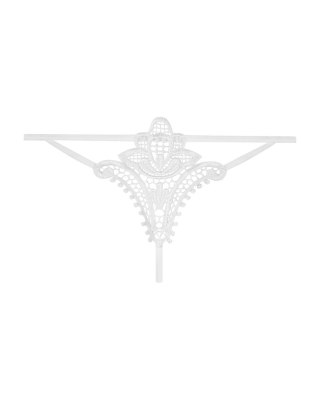 Stringi Białe Luiza L/Xl Obsessive